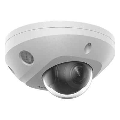 Mini Domo IP / 6 Megapixel / Dual Light 30 m (98.4 ft) / AcuSense / WDR 120 dB / IP67 IK8 / PoE