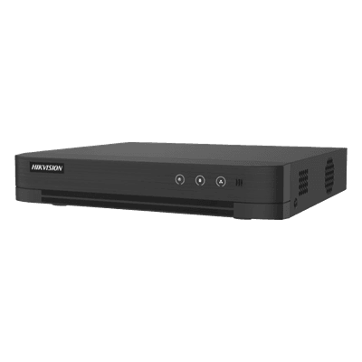 DVR Pentahíbrido / 4 Canales TurboHD + 1 Canal IP / 2 Megapixel (1080p) Lite / AcuSense Lite / Audio Bidireccional Coaxitron / H.265+ / 1 Bahía HDD 4 TB