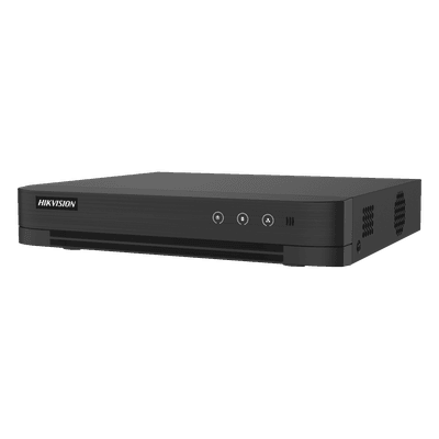 DVR Pentahíbrido / 4 Canales TURBOHD + 2 Canales IP / 3K Lite 2560x1440 / Audio Bidireccional / AcuSense / H.265+ / 1 Bahía HDD hasta 10 TB