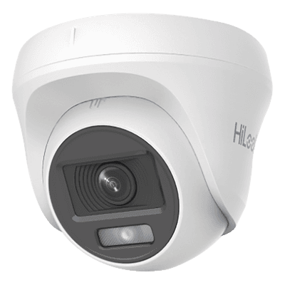 Turret TURBOHD / 1080p 2MP / Color 24/7 / Lente 2.8 mm / Luz Blanca 20 m / 65.6 ft / Audio Coaxitron / Interior Policarbonato