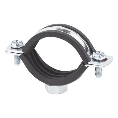 Abrazadera Isofónica Reforzada / 2" (60 mm) / Carga 150 kg / Rango Térmico -30°C a +120°C / Tuerca Soldada 3/8"