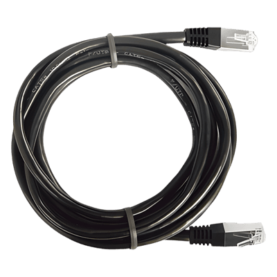 Cable de Parcheo FTP / Cat6 / 3.0m (9.84 pies) / Blindaje Global / RJ45 / Negro