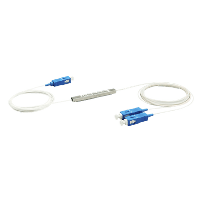 Divisor Óptico PLC / 1x2 / SC/UPC / Longitud de Onda 1260-1650 nm / Pérdida de Inserción ≤3.9 dB / G.657A