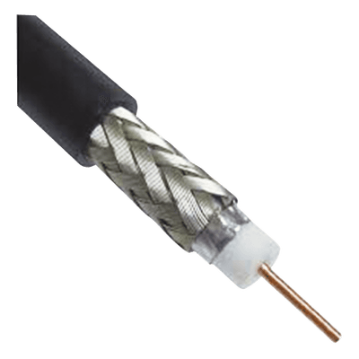 Cable Coaxial RF / 305 m (1000 ft) / RG-8/X / 50 Ohm / Espuma Inyectada / Exterior