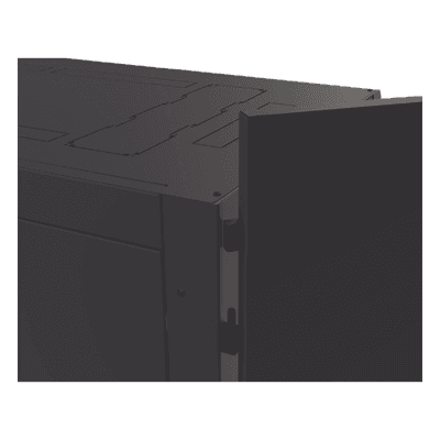 Gabinete de Piso para Telecomunicaciones / 45 UR / 1200 mm (3.94 ft) Profundidad / Carga 1300 kg / Puerta con Cristal Templado / 4 Postes Ajustables — miniatura 7