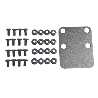 Juego de Ruedas para Gabinete / 4 Unidades / 2 con Freno y 2 Libres / Terminación Acero Inoxidable / Compatible Gabinetes R2 — miniatura 2