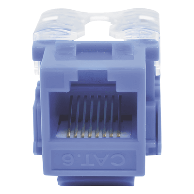 Módulo Jack / Cat6 Clase E / Keystone 110 / Impacto / RJ45 No Blindado / Azul — miniatura 2