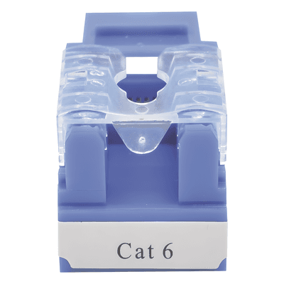 Módulo Jack / Cat6 Clase E / Keystone 110 / Impacto / RJ45 No Blindado / Azul — miniatura 4