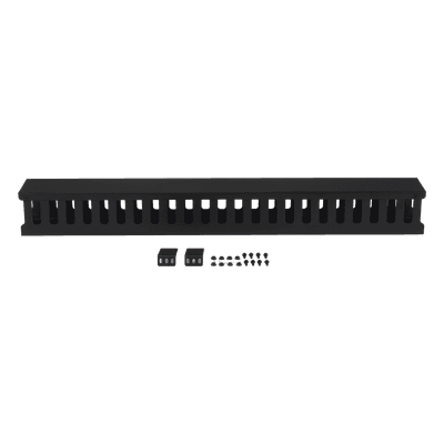Organizador Vertical de Cable / 24U / Acero Sólido / 260 Cables CAT5E / Compatible Racks EIRL y EIQR — miniatura 2