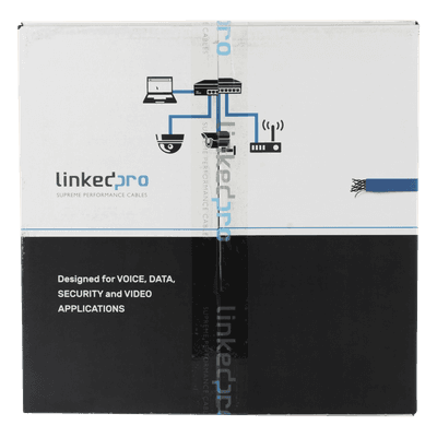 Bobina de Cable / Cat6+ / 305 m (1000 ft) / CMR / Calibre 23 / 250 MHz / UL ETL / Super Flexible / Azul / Interior — miniatura 4
