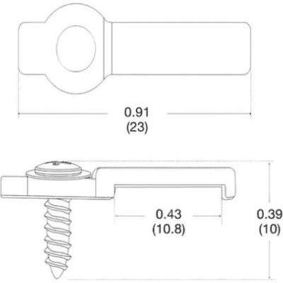 Clip de Montaje Superficial / 10 mm (0.394 in) / Paquete de 20 / Tira LED Tunable White / RadioRA 3 / HomeWorks QSX