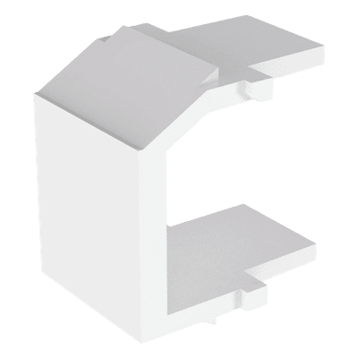 Módulo de Tapa Ciega / Keystone / 1 Espacio / ABS / Blanco / RoHS