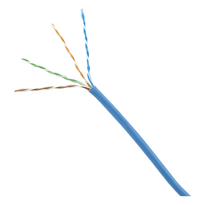 Bobina de Cable UTP / Categoría 6 / 24 AWG / 305 m (1000 ft) / 1000 Mbps / LSZH / 4 Pares / Azul