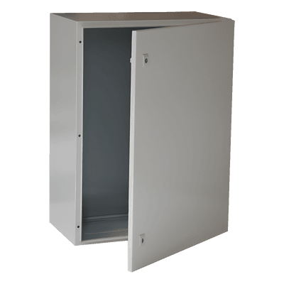 Gabinete de Acero para Intemperie / IP66 / IK10 / 600 x 800 x 300 mm / Placa Trasera Incluida / Cierre con Llave