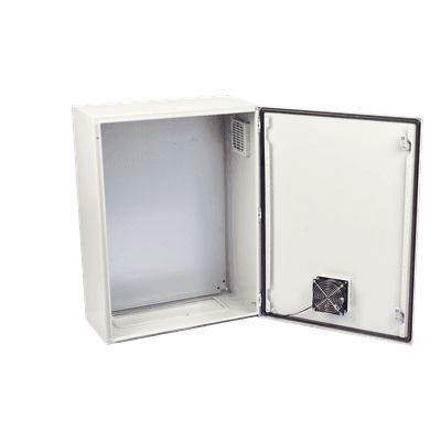 Gabinete de Acero para Exterior / IP55 / IK10 / 600 x 800 x 300 mm (23.6 x 31.5 x 11.8 in) / Ventilación con Filtro / Placa Trasera Galvanizada — miniatura 5