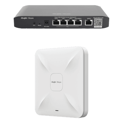 Kit Demo Gateway y Access Point / WiFi 5 / 1.2 Gbps / 100 Usuarios / Dual WAN / PoE