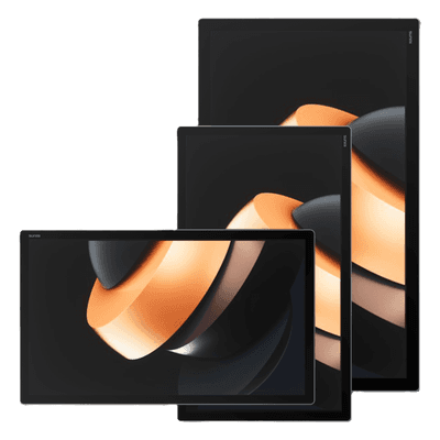 Pantalla Interactiva / 22 Pulgadas / FHD 400 Nits / Inclinación 15° a 80° / IP54 / PoE / Android 13 / NFC / Bluetooth 5.0