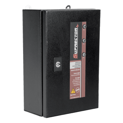 Supresor de Transientes Clase B / 60 kA / 127/220 Vca / 1 Fase / NEMA 4 / Gabinete de Acero