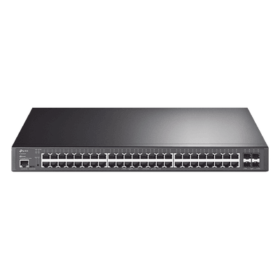 Switch L2+ PoE+ / 48 Puertos Gigabit PoE+ / 4 Puertos SFP+ 10G / Presupuesto PoE 500W / Rendimiento 176 Gbps / Montaje en Rack
