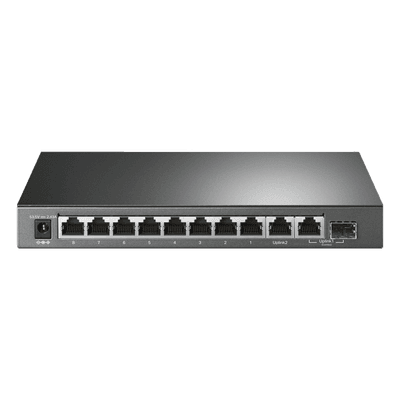 Switch PoE+ No Administrable de Escritorio / 10 Puertos / 8 Puertos PoE+ 802.3af/at / Presupuesto 123 W / Alcance Extendido 250 m (820 pies) / Rendimiento 20 Gbps