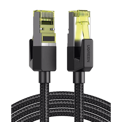 Cable Ethernet Cat7 / Blindaje F/FTP / 10 Gbps / 600 MHz / 2 m (6.56 ft) / Malla Nylon