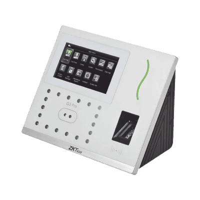 Checador Biométrico / Reconocimiento Facial 12,000 Rostros / Reconocimiento de Palma 6,000 Plantillas / 20,000 Huellas y Tarjetas / CPU Cuatro Núcleos 1.4 GHz / Ángulo +/-60°